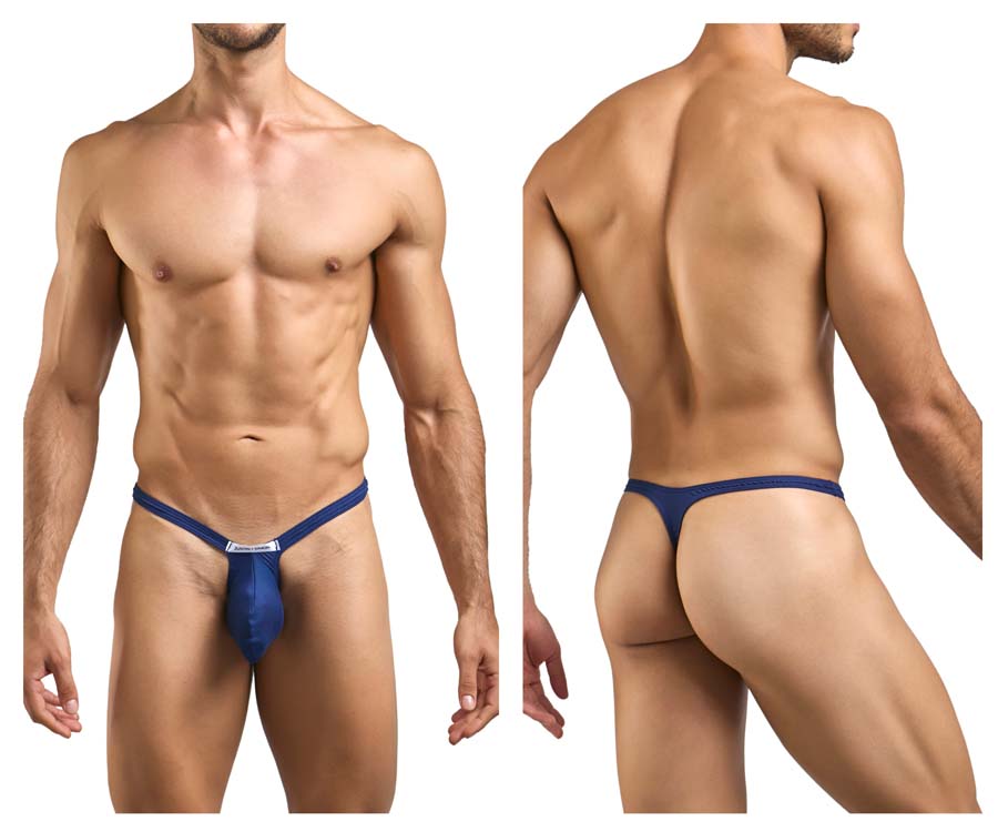 [JUSTIN+SIMON] Bulge Thongs Peach Navy (XSJBU02)